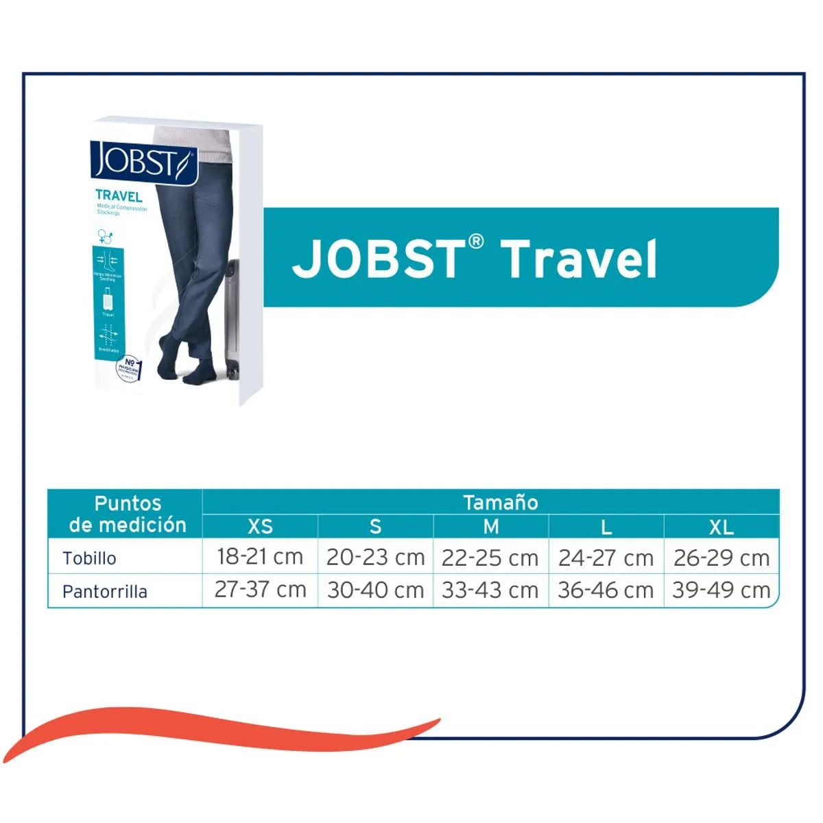 Calcetin Compresivo Viaje Jobst Travel Socks