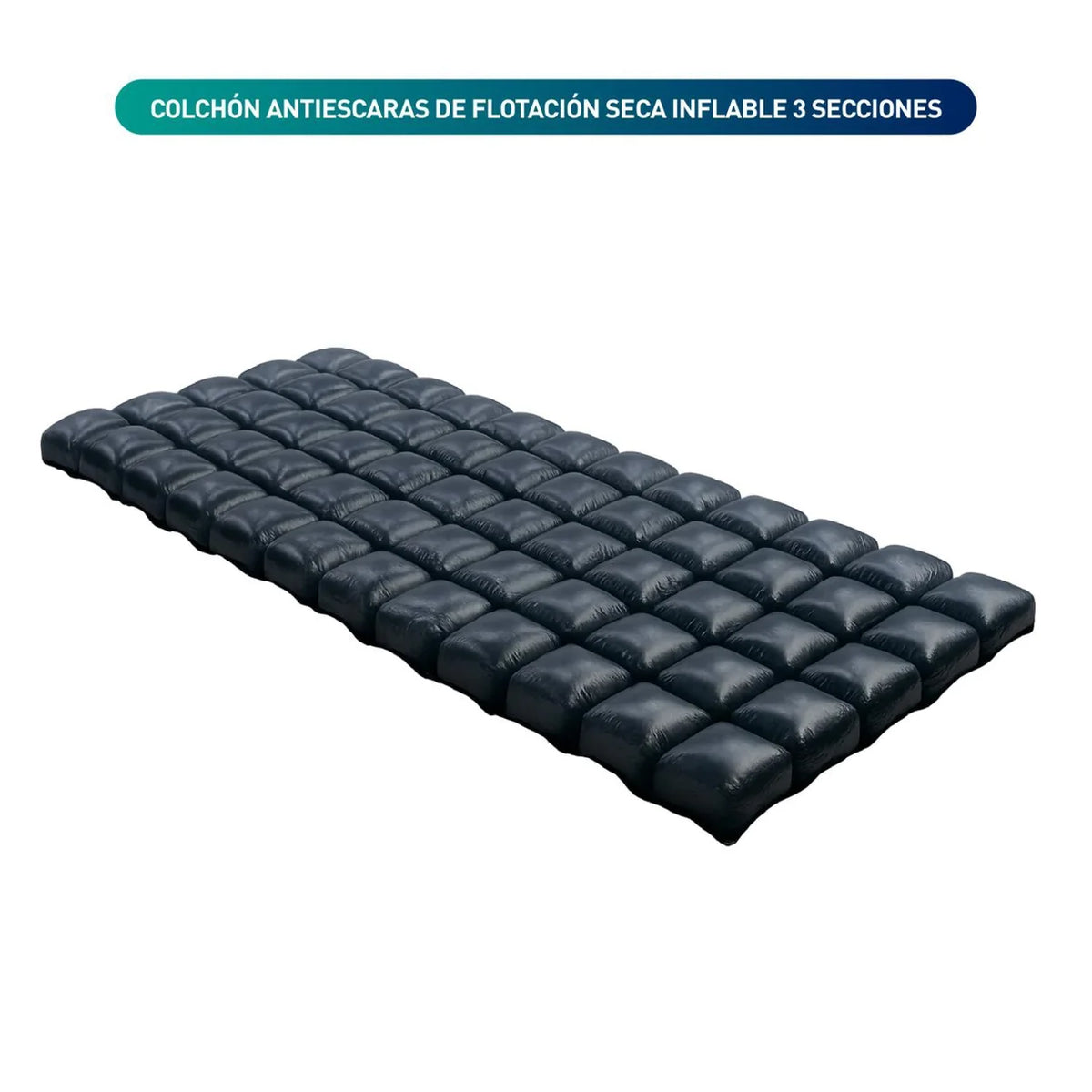 Colchón Antiescaras Flotación Seca 3 Secciones 205x90x12 cm Maxcare