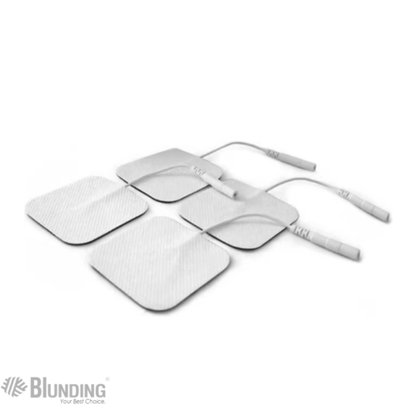 Pack de 4 electrodos Blunding cubiertos con gel 50x50 mm para TENS y EMS