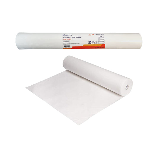 Rollo de sabanilla de papel prepicada Cranberry 50 cm x 48 m